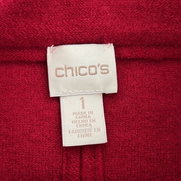 Chico’s retro style 100% wool cropped jacket size 1 - Picture 4 of 5